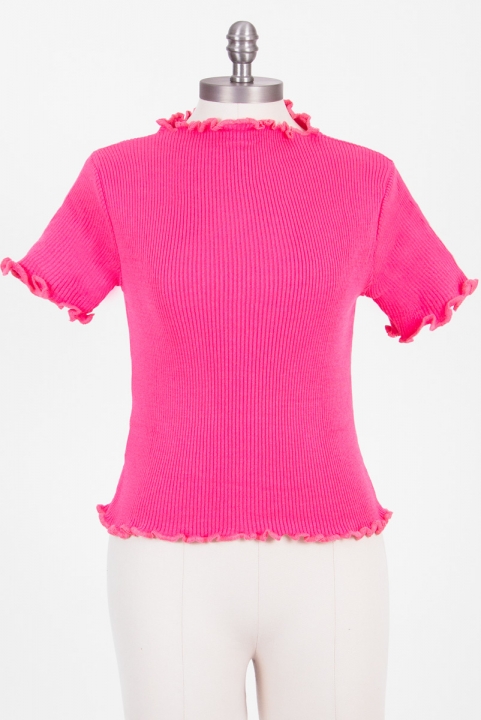 Blusa Baby Tricot Hot Pink