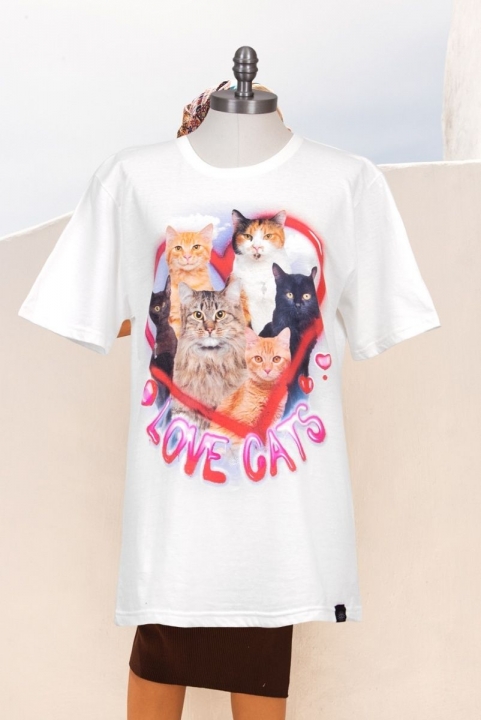 Camiseta T-shirt Love Cats