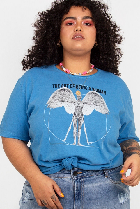 Camiseta T-shirt Vitruvian Art Woman