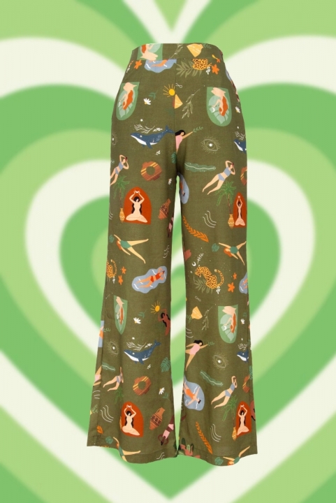 Calça Pantalona Elementar - Verde
