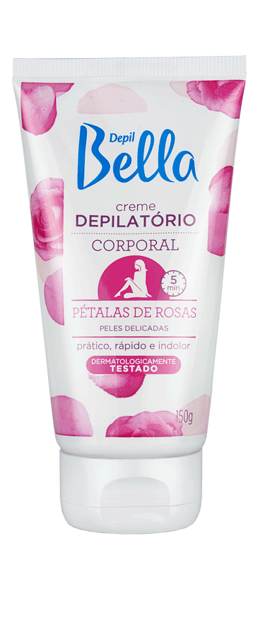 Creme Depilatório Corporal Pétalas de Rosas Depil Bella 150 g