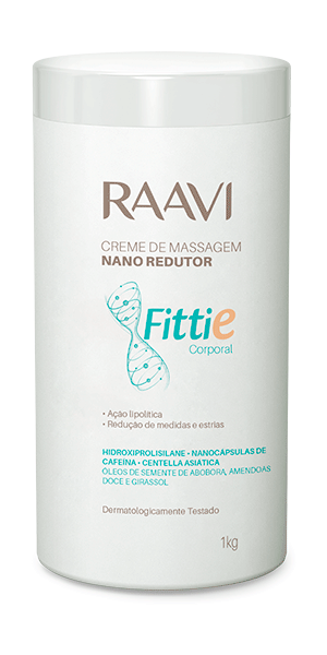 Creme de Massagem Nano Redutor Fittie Raavi 1 kg
