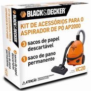 Kit de Acessório para Aspirador de Pó AP2000 Black & Decker