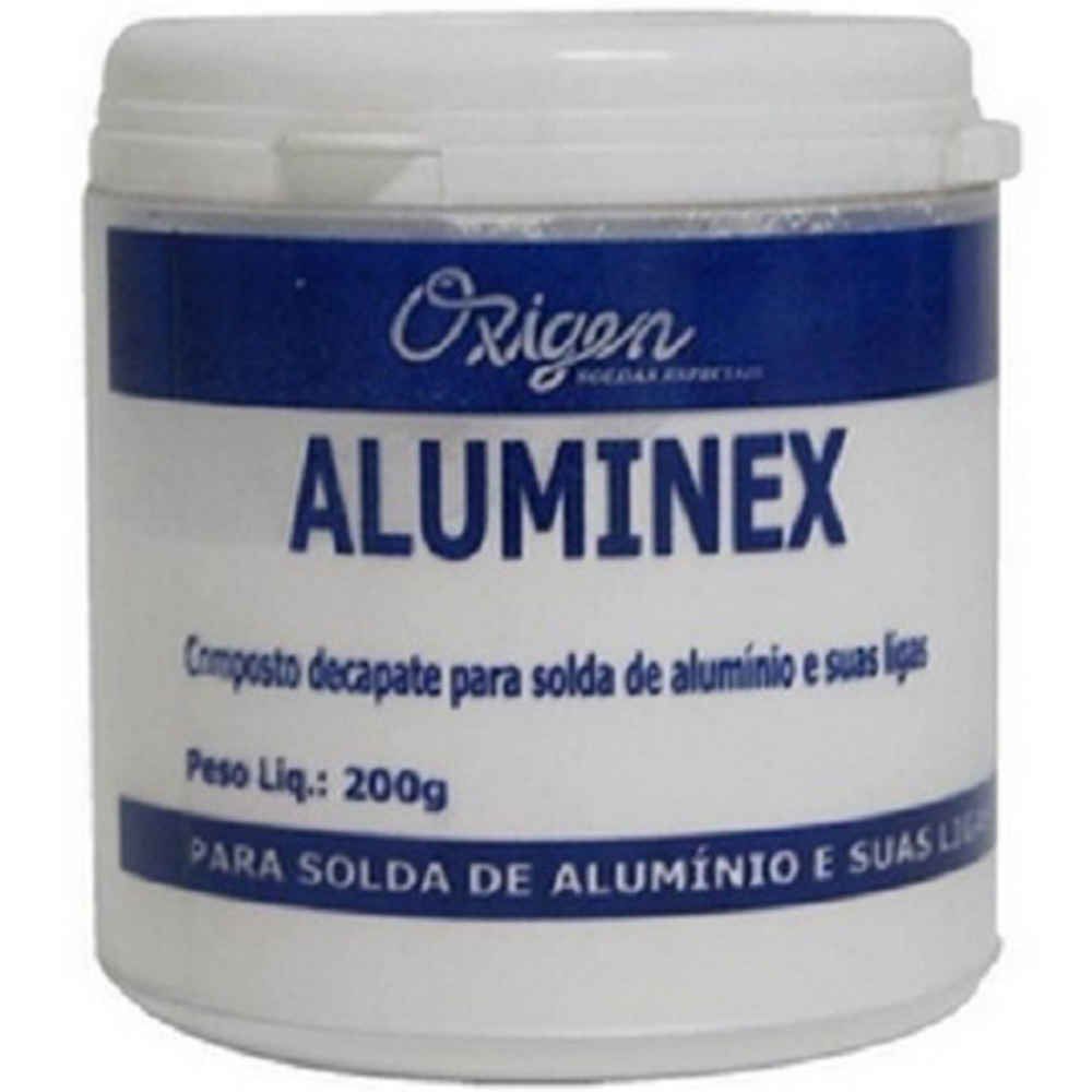 Aluminex Fluxo em Pó para Soldagem e Brasagem 200gr Oxigen