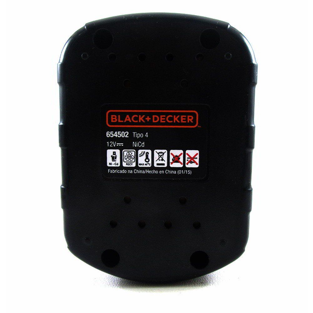 Bateria 12 Volts para Parafusadeira CD121-BR Tipo 4 - Black & Decker