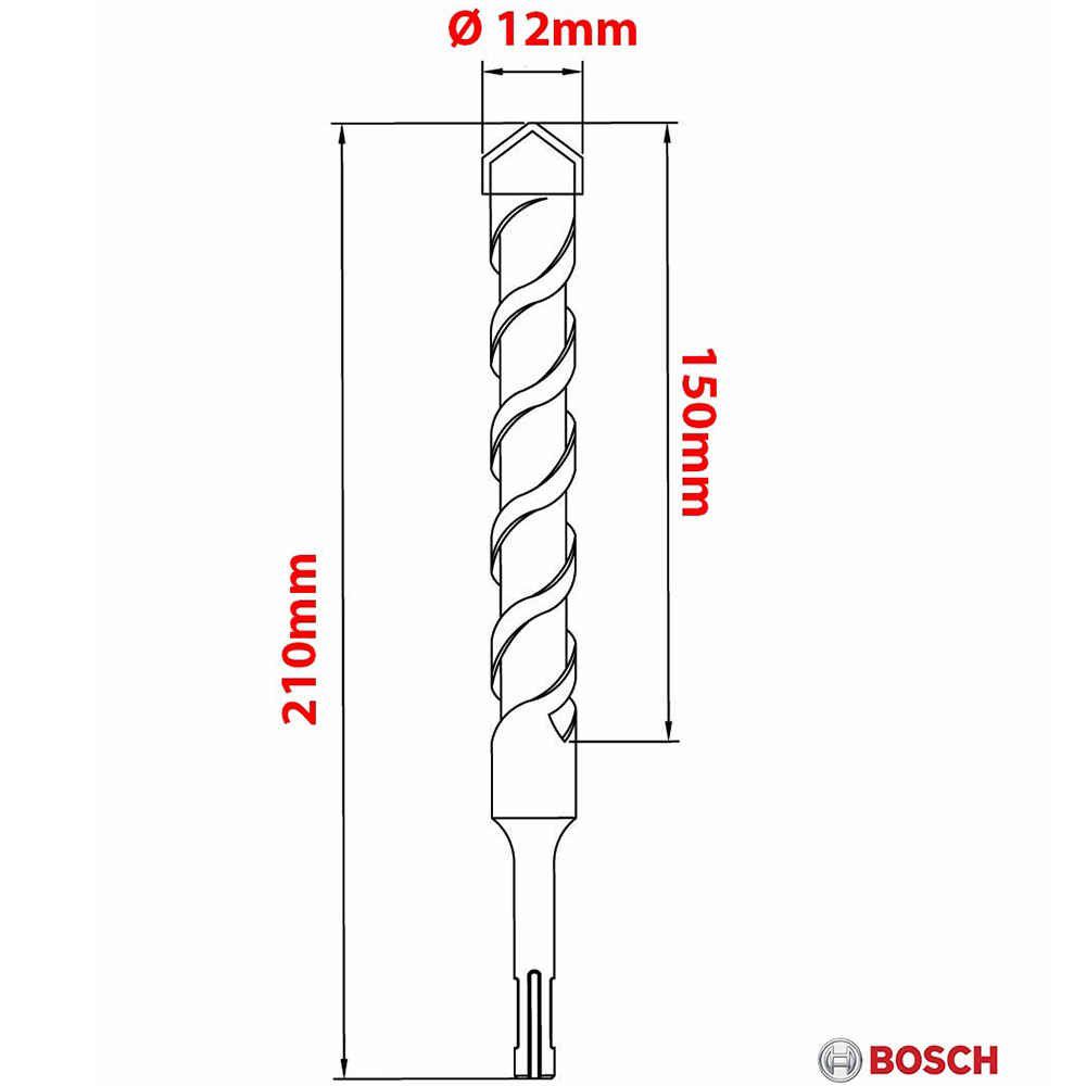 Brocas SDS PLUS 12x210x150mm Bosch