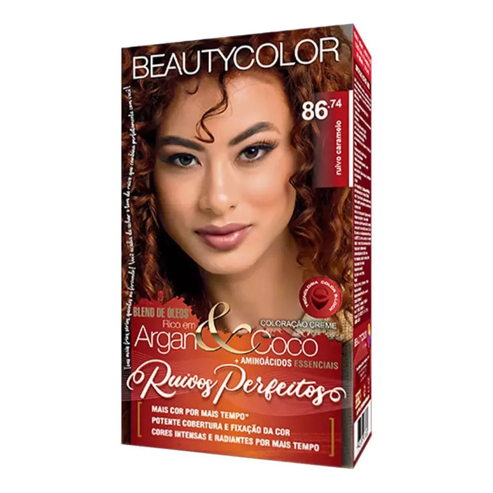 Beauty Color Kit Coloração 86.74 Ruivo Caramelo