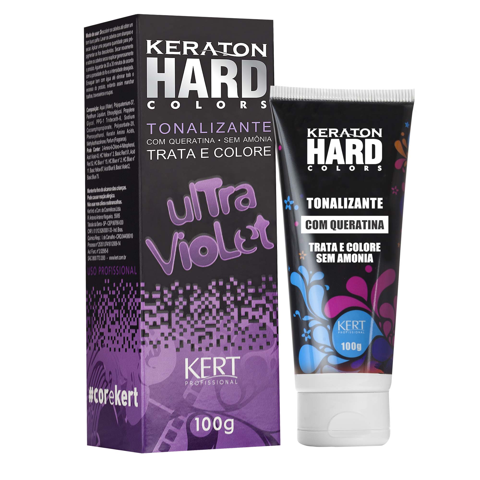 Kert Keraton Hard Colors Tonalizante Cor Ultra Violet - 100g