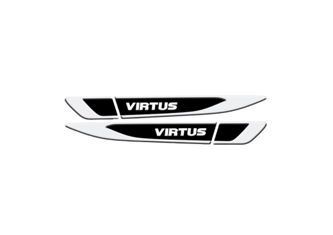 Aplique Tag Lateral Resinado Emblema Virtus 2018 em diante