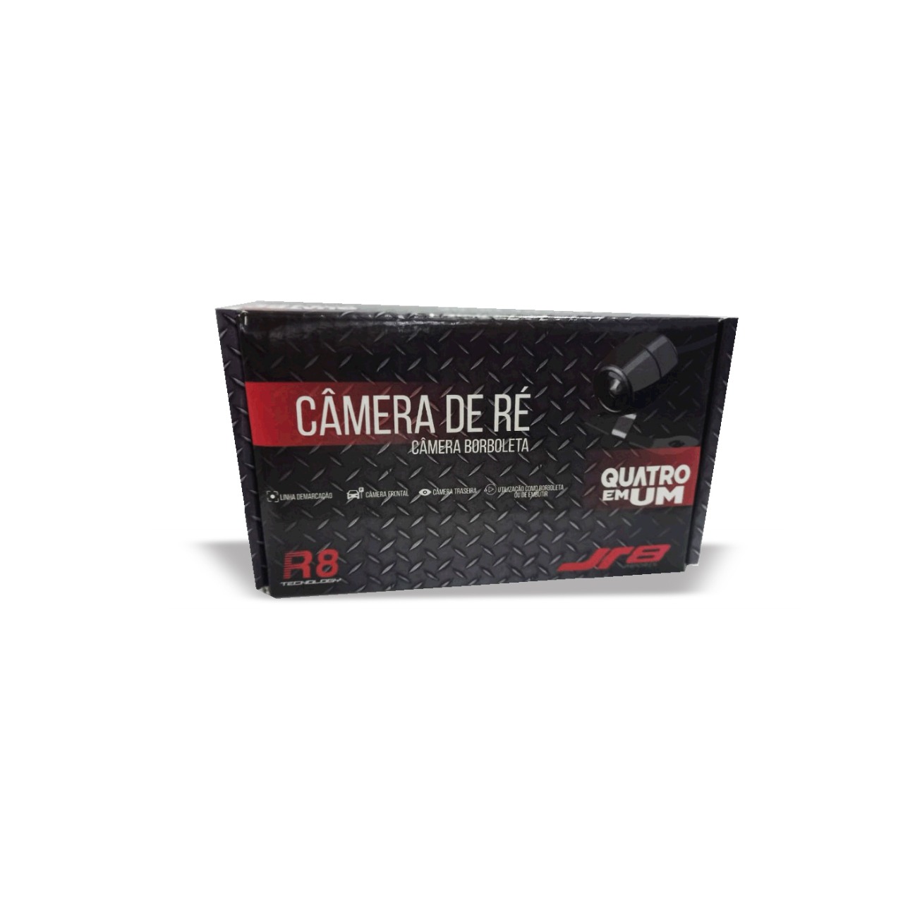 Câmera de Ré Colorida Automotiva Borboleta 4 em - XD-021 1 JR8