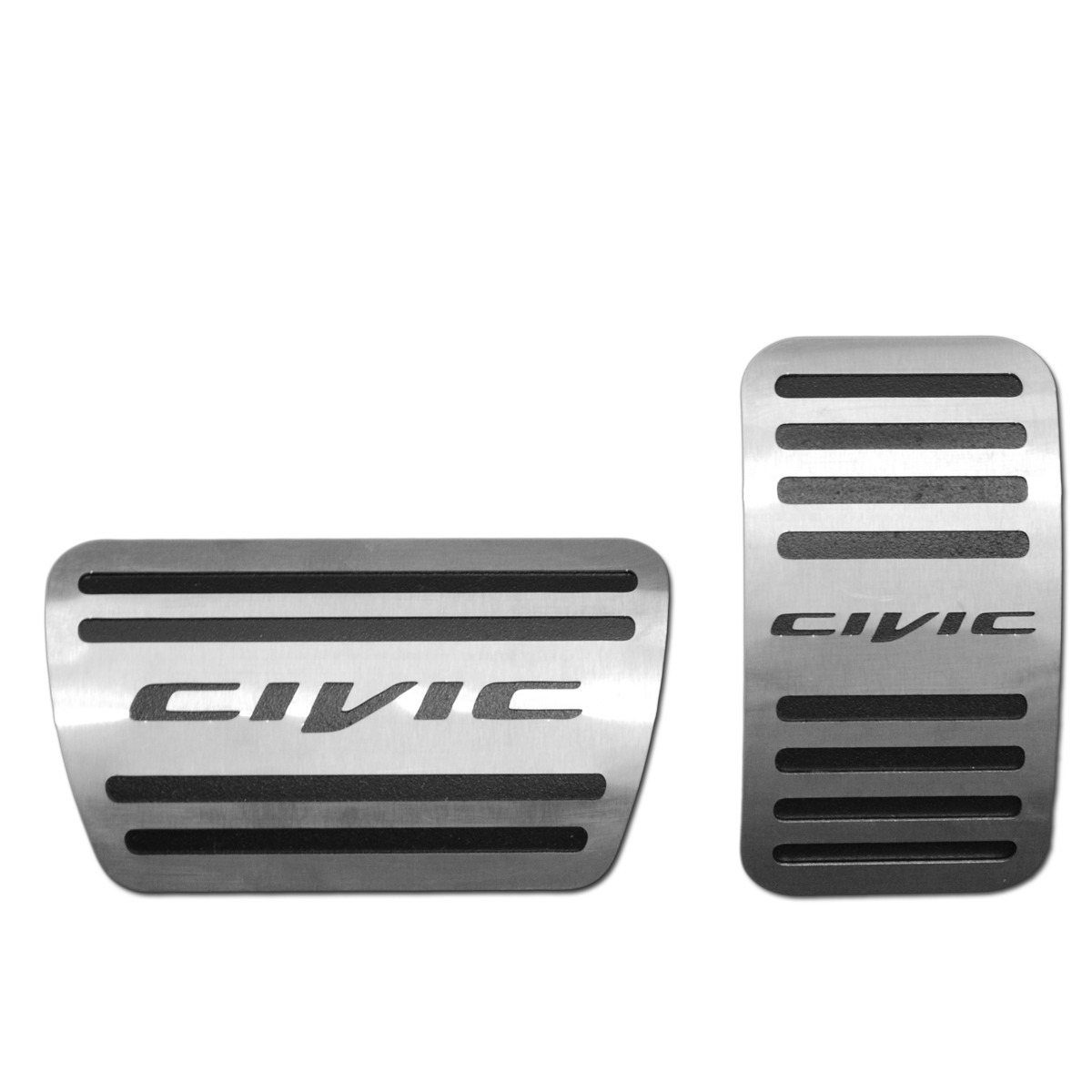 Pedaleira para Civic Automatico em Aço Inox
