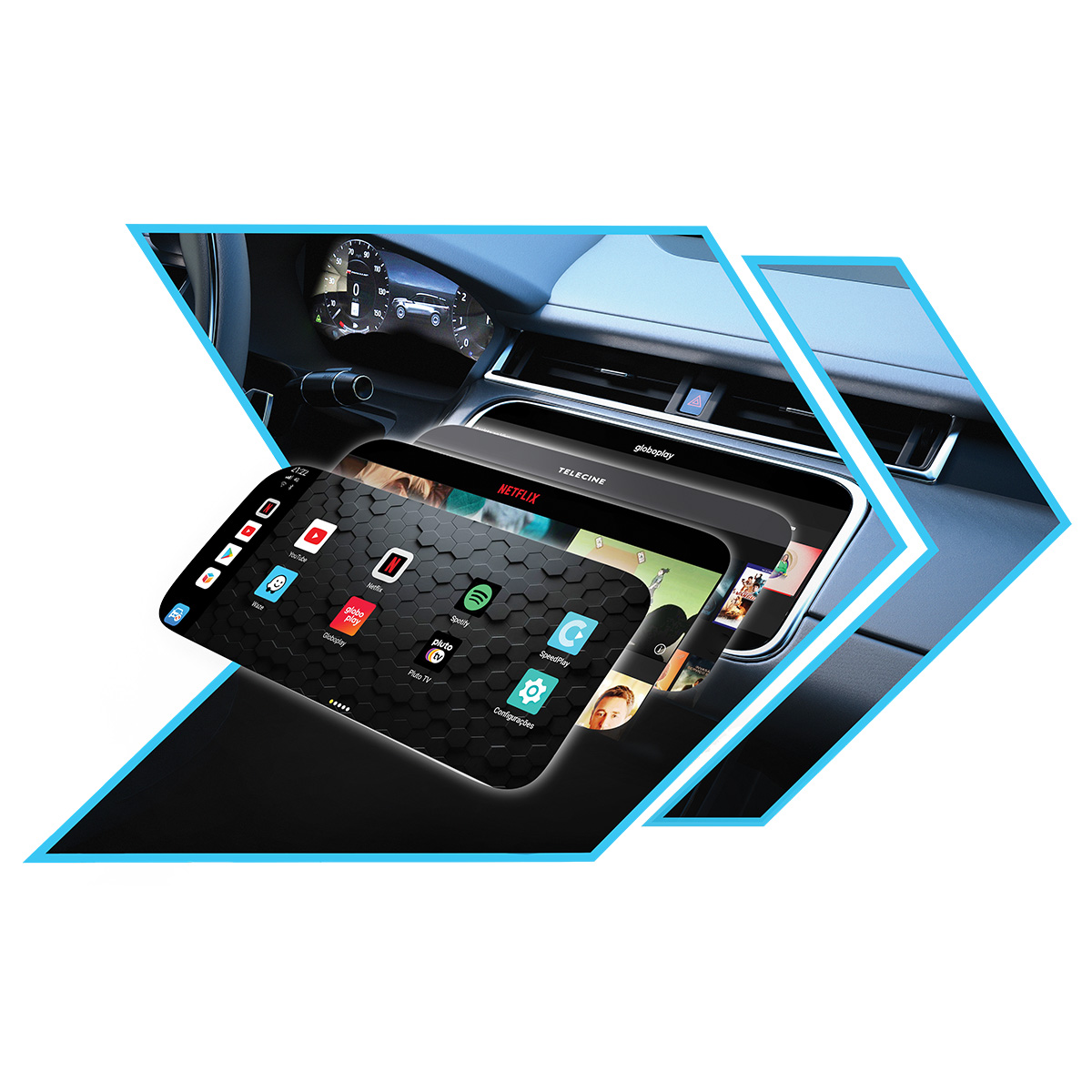 Streaming Box Android Auto para Carros Com Sistema Carplay Faaftech