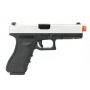 Pistola Airsoft Gbb Glock R17 S Silver Blowback Army Armament 6,0mm