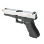 Pistola Airsoft Gbb Glock R17 S Silver Blowback Army Armament 6,0mm