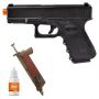 Pistola Airsoft Glock G15 Full Metal 6mm + Speed Loader + Oleo de Silicone