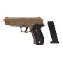 Pistola Airsoft Spring G26 Sig Sauer P226 Desert Tan Full Metal + Kit Completo