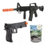 Airsoft Rifle M16 8905a + Pistola 1911sw Spring Rossi Vigor