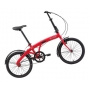 Bicicleta Dobrável Aro 20 Durban Eco Vermelha com Quadro em Aço e 1 Marcha