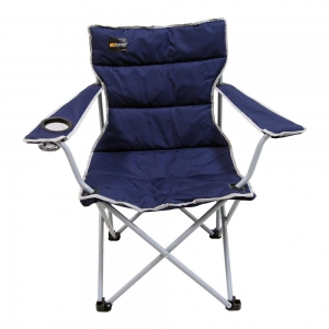 Cadeira Dobrável Boni Azul Camping Pesca + Bolsa