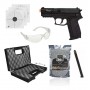 Kit Pistola Airsoft Co2 Sigsauer Sp2022 6mm Slide Metal Fixo + Maleta + Oculos + 2000 BBs