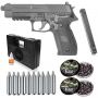 Pistola Pressão Sig Sauer P226 Co2 Full Metal Chumbinho 4,5mm Blowback + Kit Completo