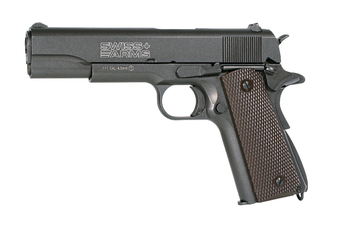 Pistola De Pressão Gás Gbb Co2 SA P1911 Blowback Full Metal - Swiss Arms