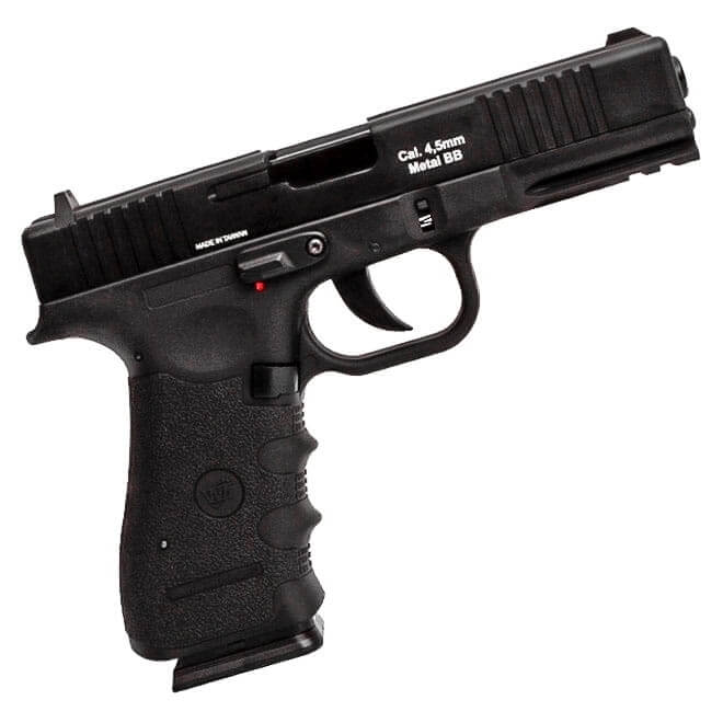 Pistola Pressão Gas Co2 Glock W119 Slide Metal Blowback 4,5mm