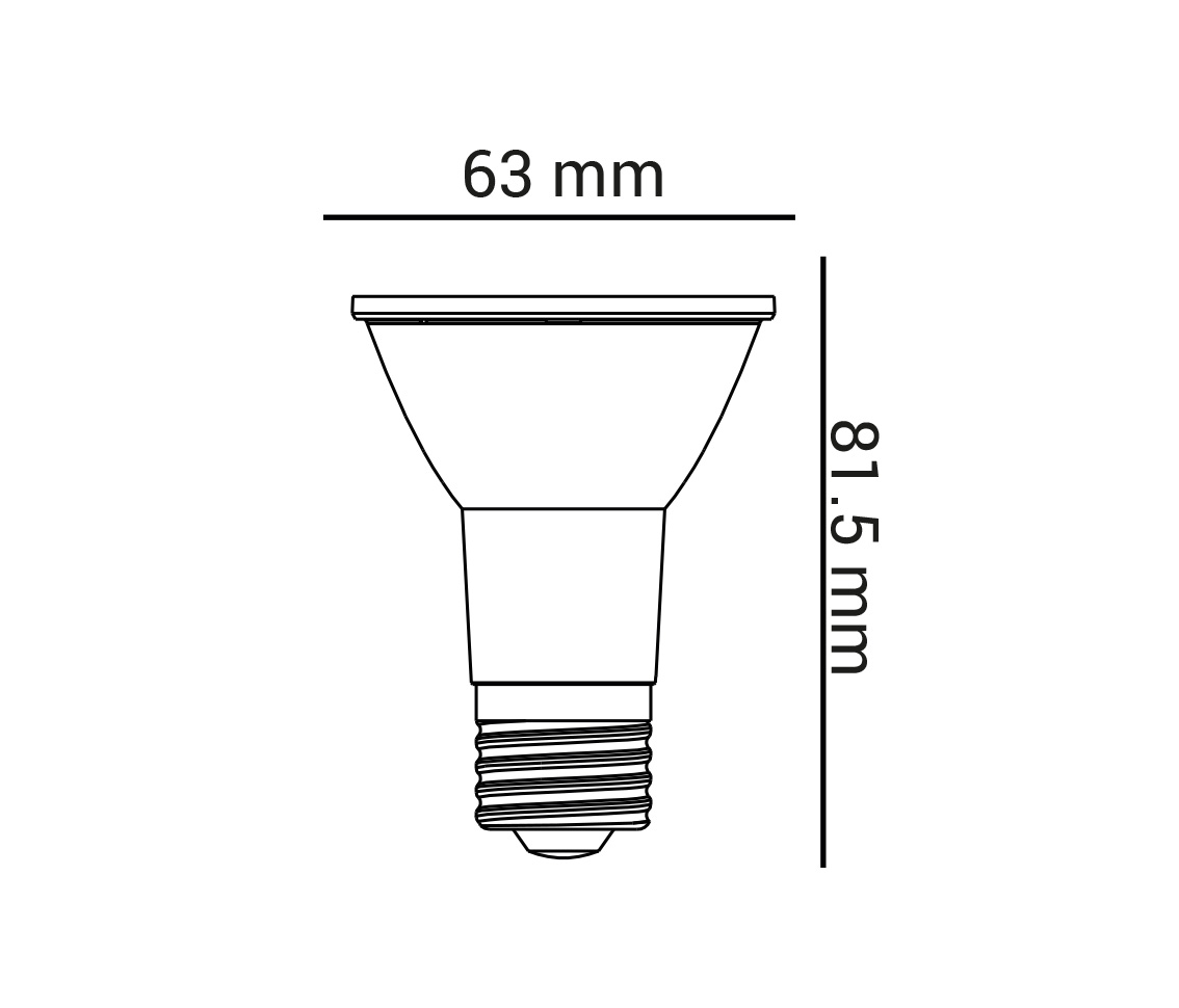 LAMPADA LED PAR20 7W E27