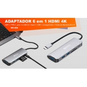 Adaptador 6 EM 1 USB HS-206