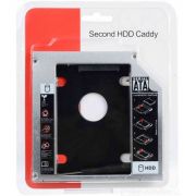 Adaptador Caddy Para Segundo HD Ou SSD 12,7mm P/ Notebook
