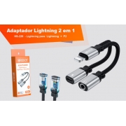 Adaptador Lightning para Lightning + P2 HS-228