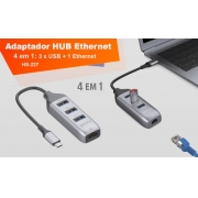 Adaptador USB-C para Ethernet HS-227