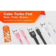 Cabo Turbo Flat 3,1A Tipo C HS-191