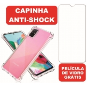 Capinha Anti Shock + Película Vidro Iphone 5 5s 5g SE