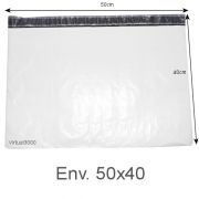 Envelope Plástico Segurança Lacre Tipo Sedex 50x40 (250 ou 500 Unidades)
