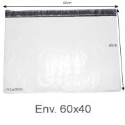Envelope Plástico Segurança Lacre Tipo Sedex 60x40 (100, 250 ou 500 Unidades)
