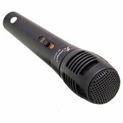 Microfone C/ Fio 40cm Preto Knup KP-M0001