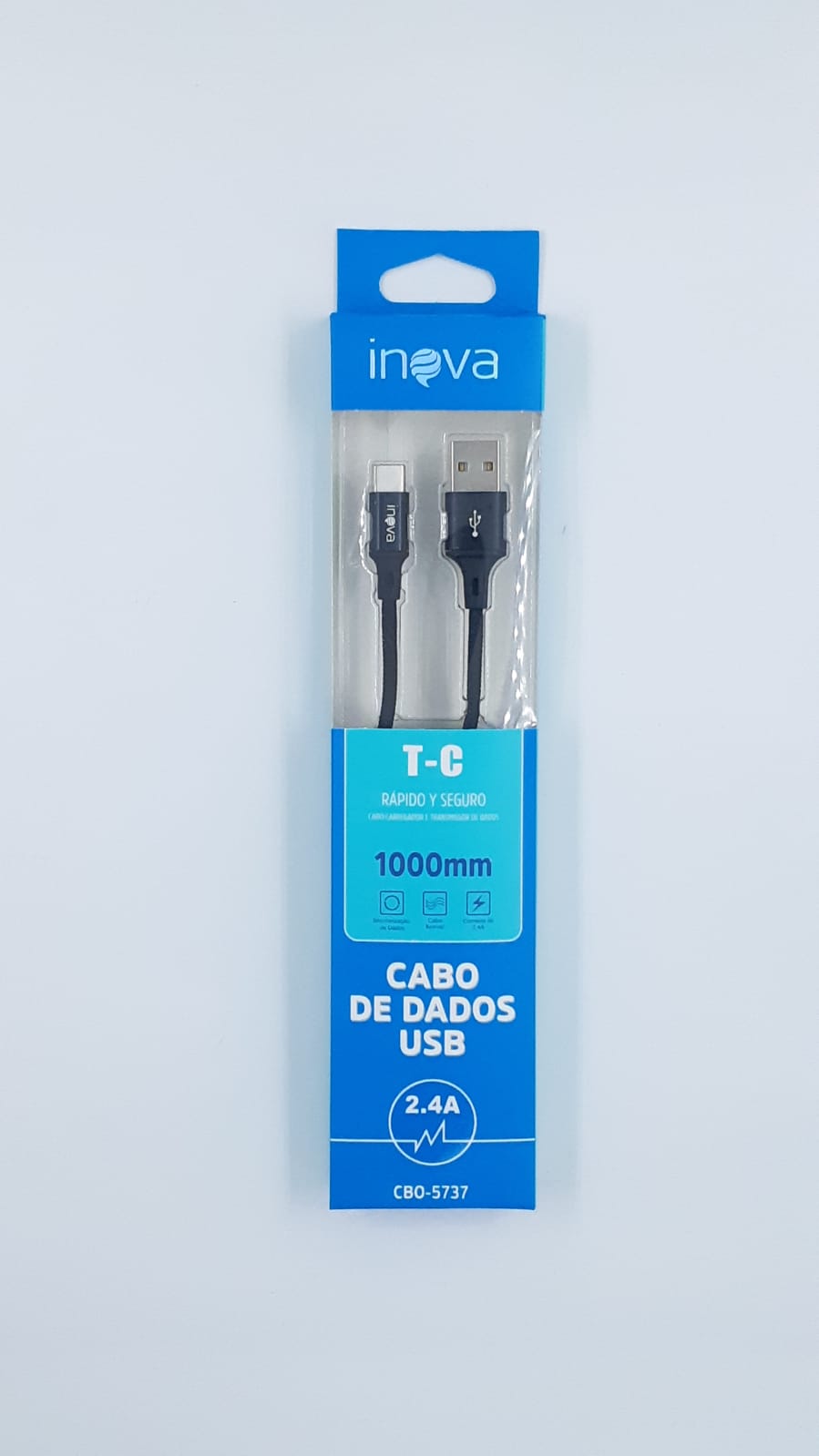 Cabo Turbo USB | 1m Tipo C | Inova CBO-5972 - Inova