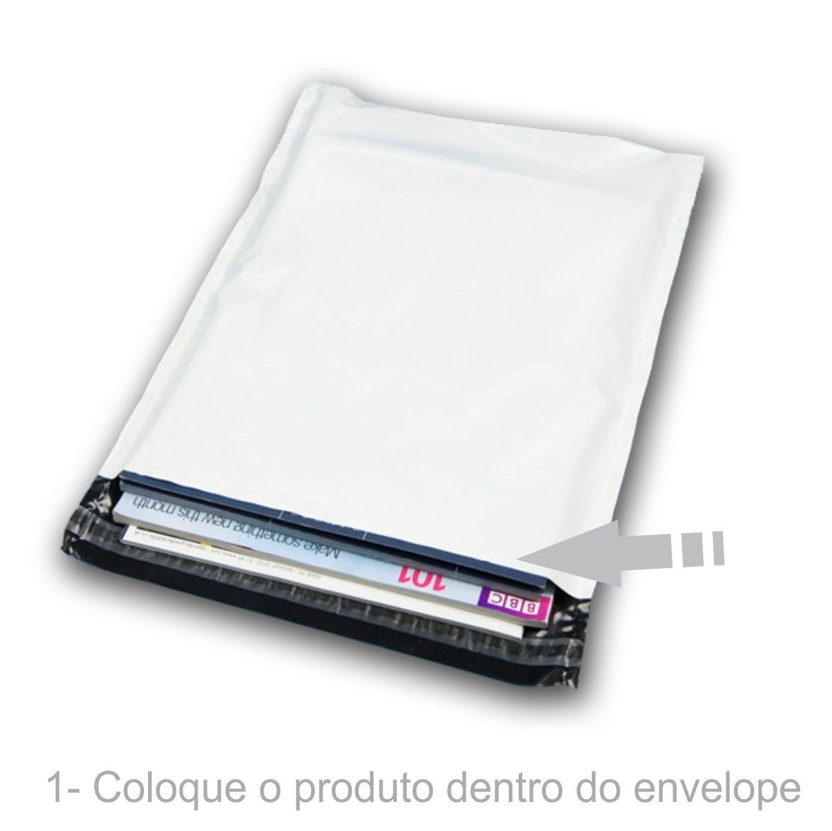 Envelope Plástico Segurança Lacre Tipo Sedex 26x36 (250 ou 500 Unidades)