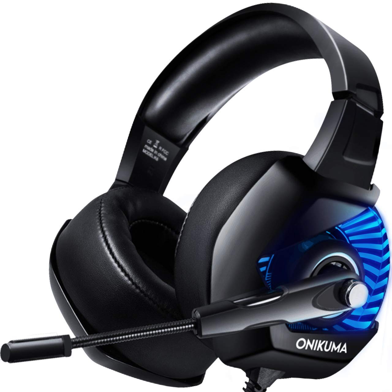 Fone Ouvido Headset Gamer K6 Blue Led Onikuma