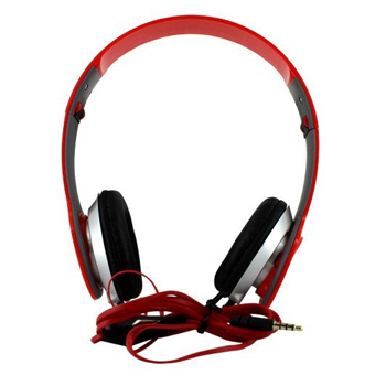Fone Ouvido Stéreo Headphone Dobrável A13 Vermelho