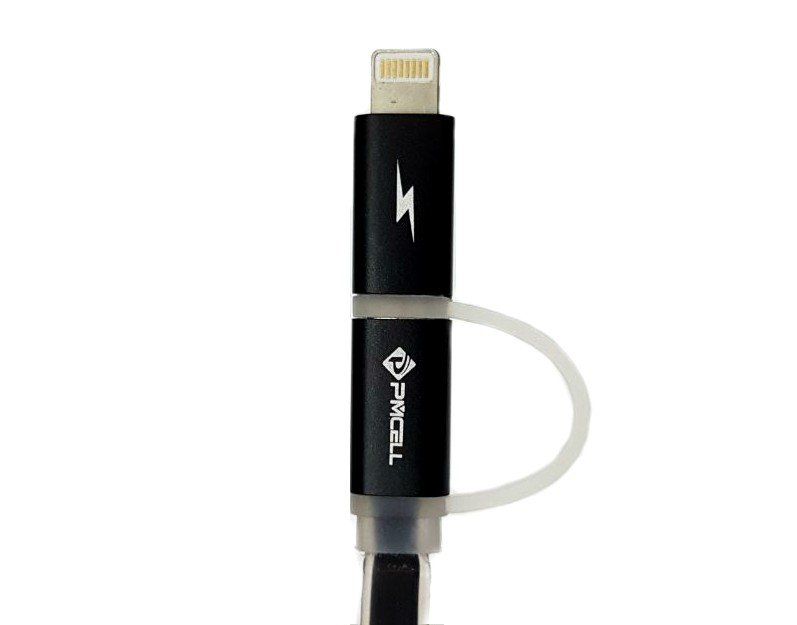 Kit 10 CABO USB IPHONE LIGHTNING + MICRO USB - PMCELL CROMO729 CB-31