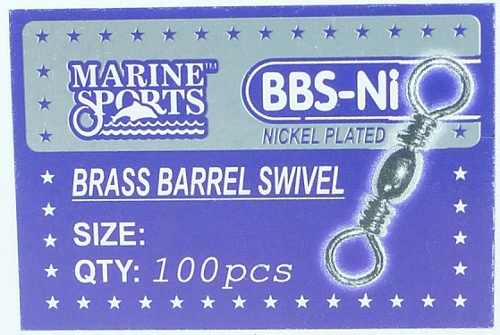 Girador Bbs-ni Nº 5/0 Nickel 4,2cm Marine Sports - 100 Peças  - Life Pesca