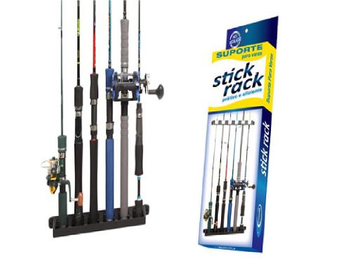 Suporte (Expositor) De Parede P/ Varas De Pesca - Stick Rack  - Life Pesca - Sua loja de Pesca, Camping e Lazer