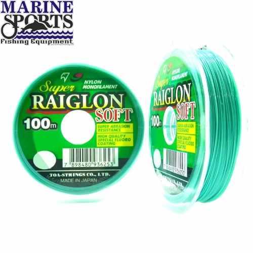 Linha Monofilamento Marine Sports Raiglon Soft 0,23mm 10lb/4,45Kg - 100 Metros - Life Pesca - Sua loja de Pesca, Camping e Lazer
