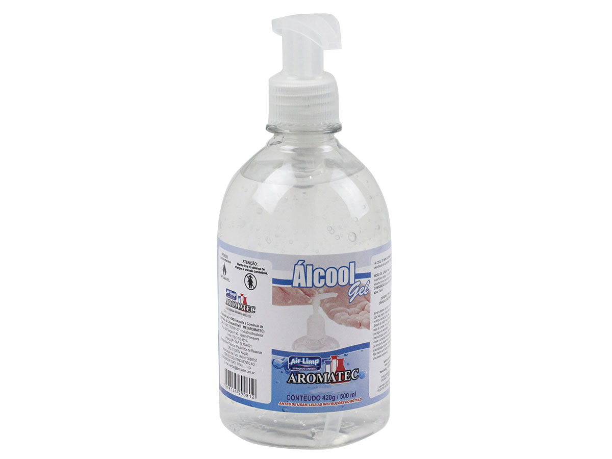 Álcool Gel Higienizador 70° % Antisséptico Bactericida 420gr