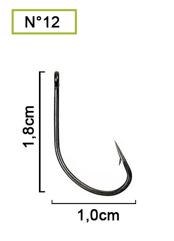 Anzol Pinnacle Maruseigo Ring Black Nº 12 (1,8cm) - 50 Peças - Life Pesca - Sua loja de Pesca, Camping e Lazer