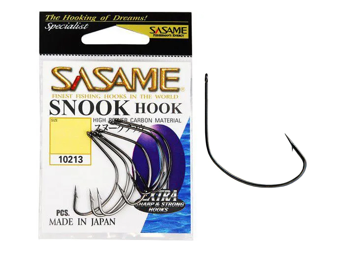 Anzol Sasame Snook Hook Nº 1/0 Black - 6 Unidades