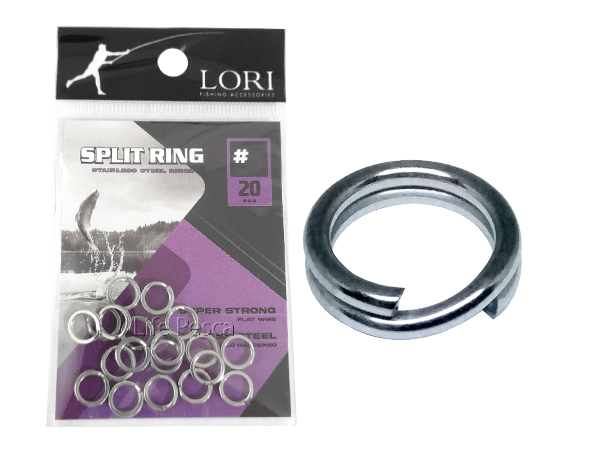 Argola Split Ring Lori Nº 4 (0,7mm) Nickel - 20 Peças