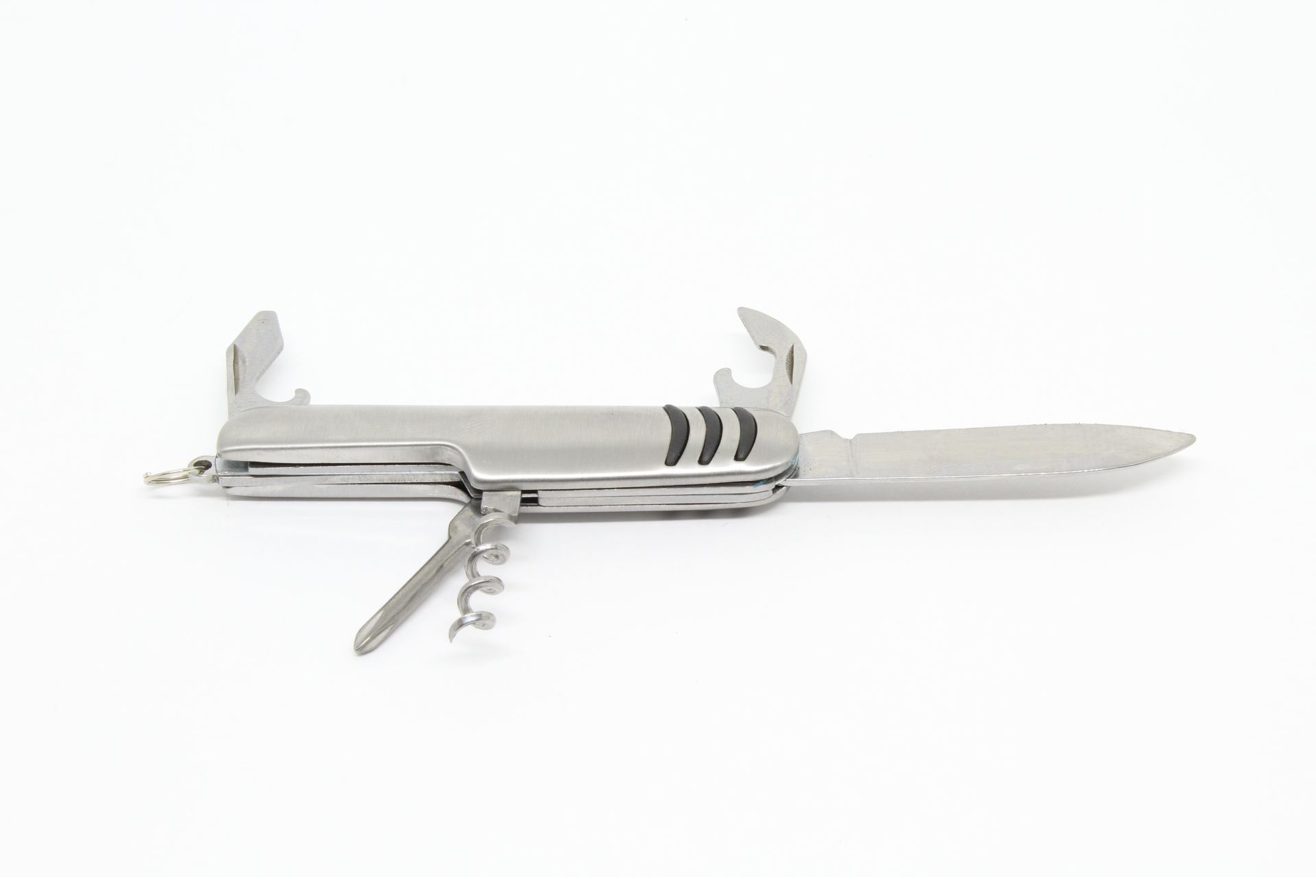 Canivete Inox XV3057 Multifuncional 5 Funções Tipo Suíço - Life Pesca - Sua loja de Pesca, Camping e Lazer